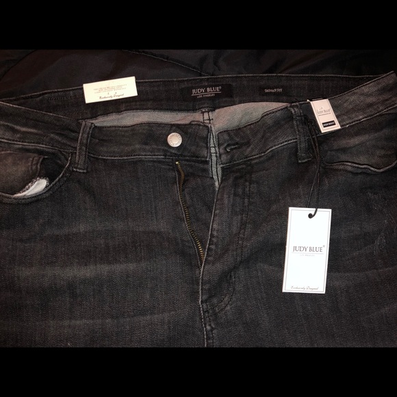 Judy Blue Jeans High Waist Skinnies Dark Wash 22W NWT - Picture 3 of 5